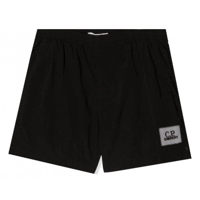 C.p Company Boys Logo Shorts Black