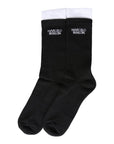 Marcelo Burlon Men's Double Cuff Socks Black