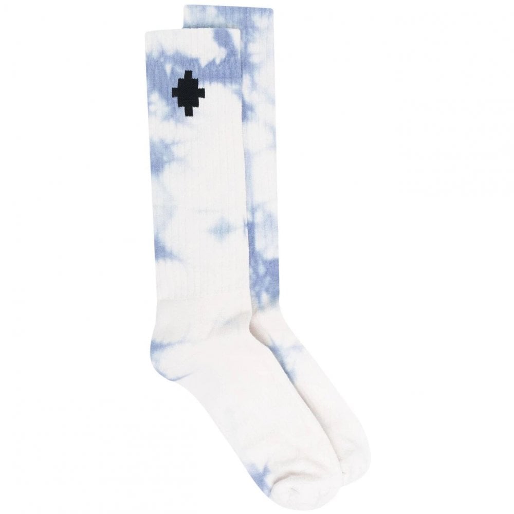 Marcelo Burlon Men&#39;s Cross Socks Tie-Dye