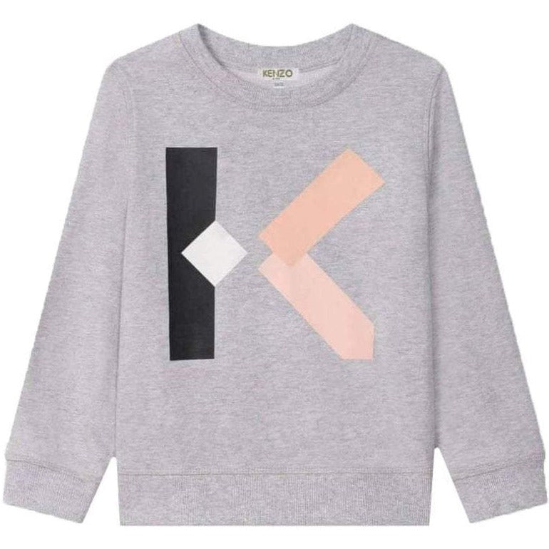 Kenzo Boys Sweater &quot;K&quot; Logo Grey