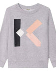 Kenzo Boys Sweater "K" Logo Grey