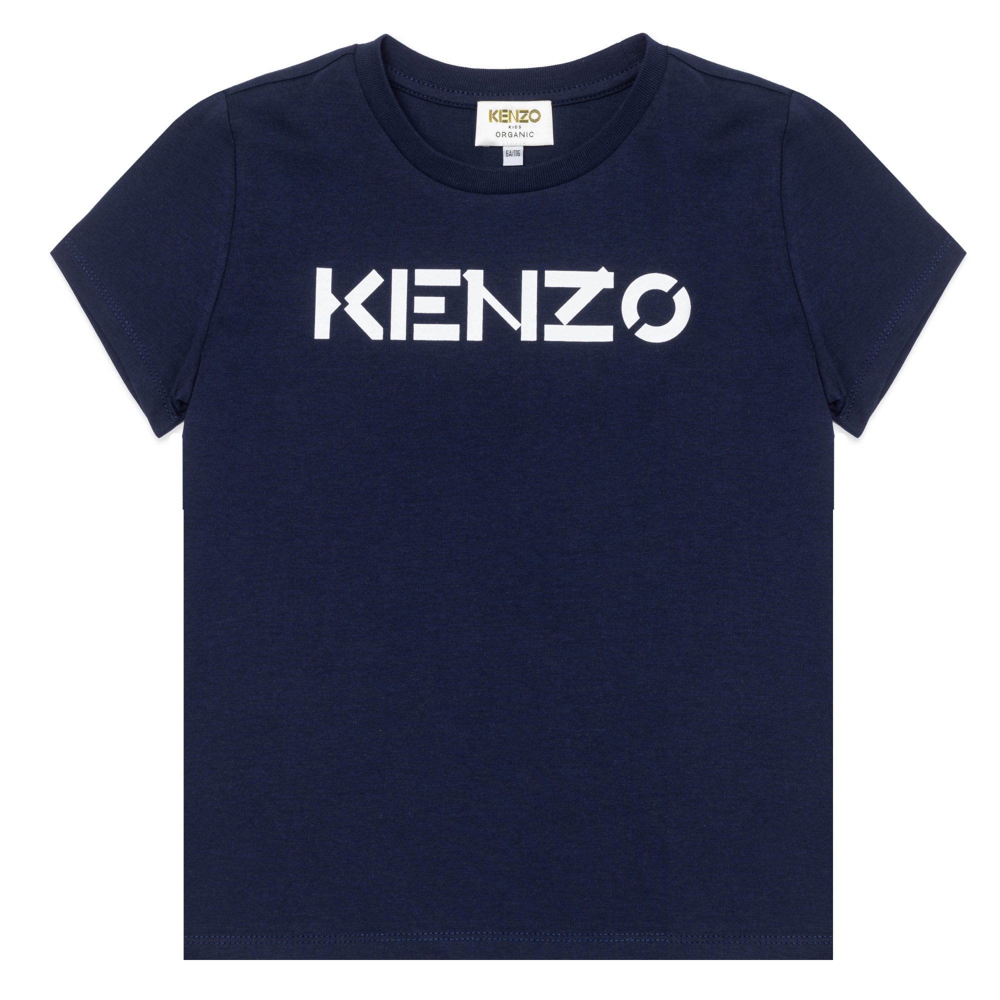 Kenzo Boys Logo T-shirt Navy