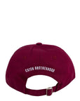 Dsquared2 Men's Embroidered Patch Baseball Cap Burgundy