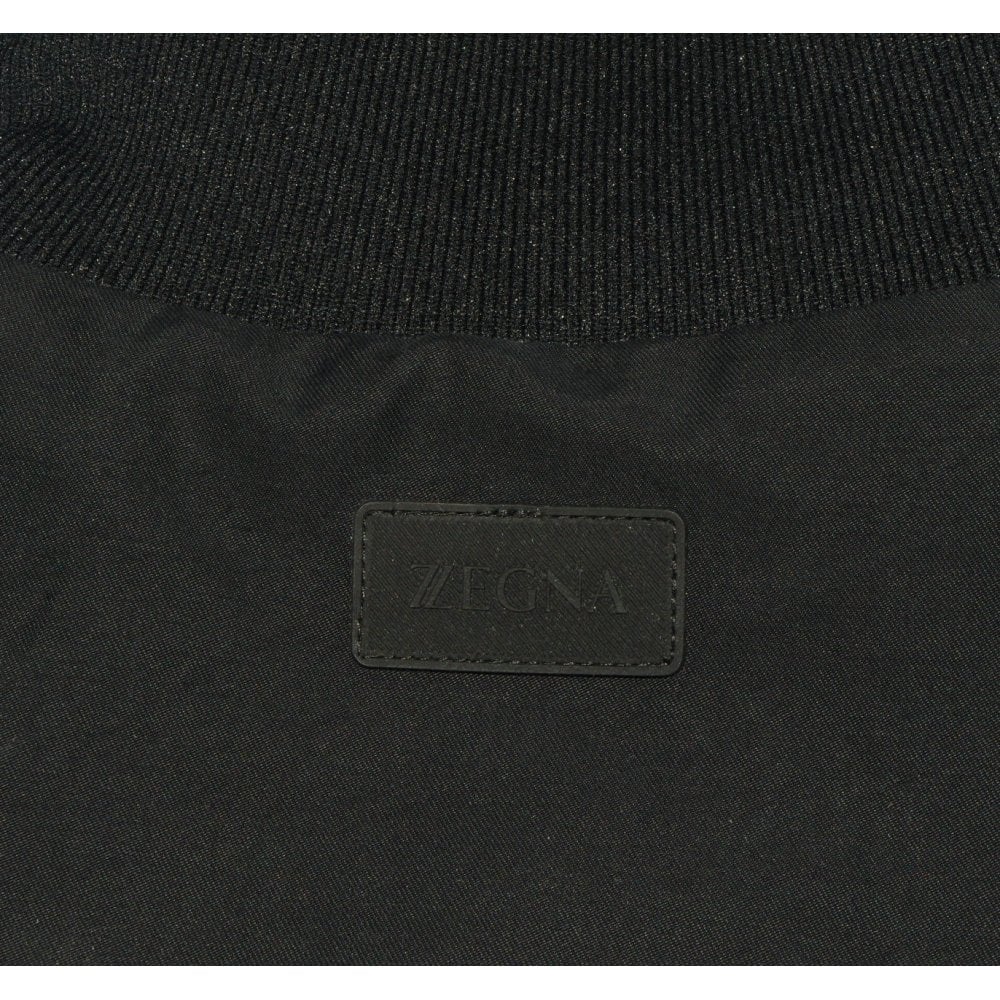 Z Zegna Men&#39;s Plain Jacket Black