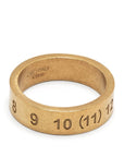 Maison Margiela Men's Plated Numbers Ring Gold