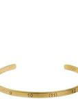 Maison Margiela Men's Number Engraved Bracelet Gold