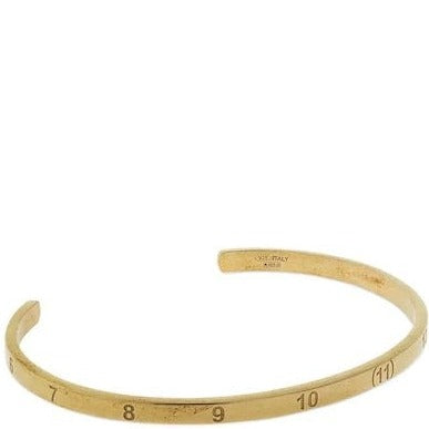 Maison Margiela Men&#39;s Number Engraved Bracelet Gold