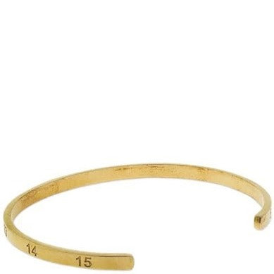 Maison Margiela Men&#39;s Number Engraved Bracelet Gold
