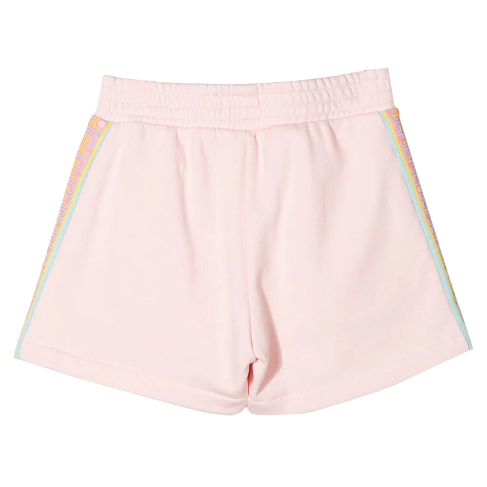 Lanvin Girls Side Stripe Sweat Shorts Pink