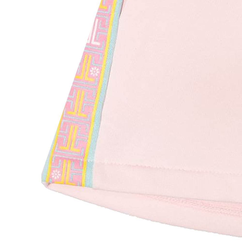 Lanvin Girls Side Stripe Sweat Shorts Pink