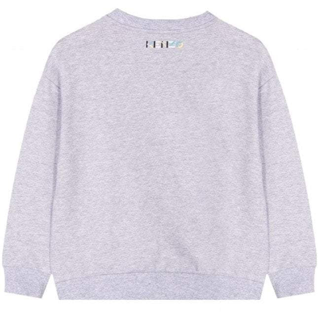 Kenzo Boys Large &quot;K&quot; Logo Sweater Grey