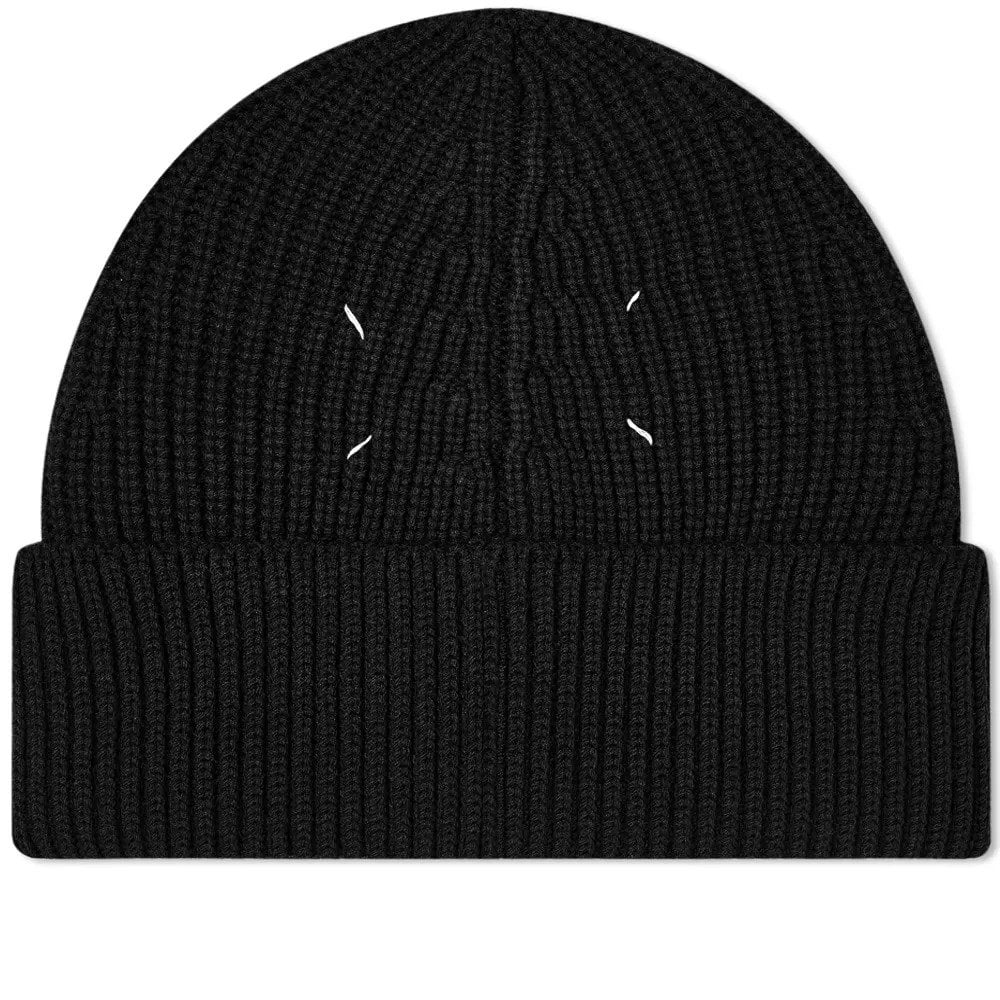 Maison Margiela Men&#39;s Knitted Beanie Black