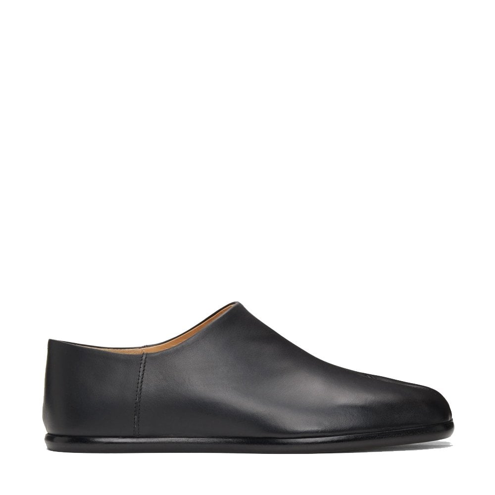 Maison Margiela Men&#39;s Split Toe Calfskin Slip-on Loafers Black