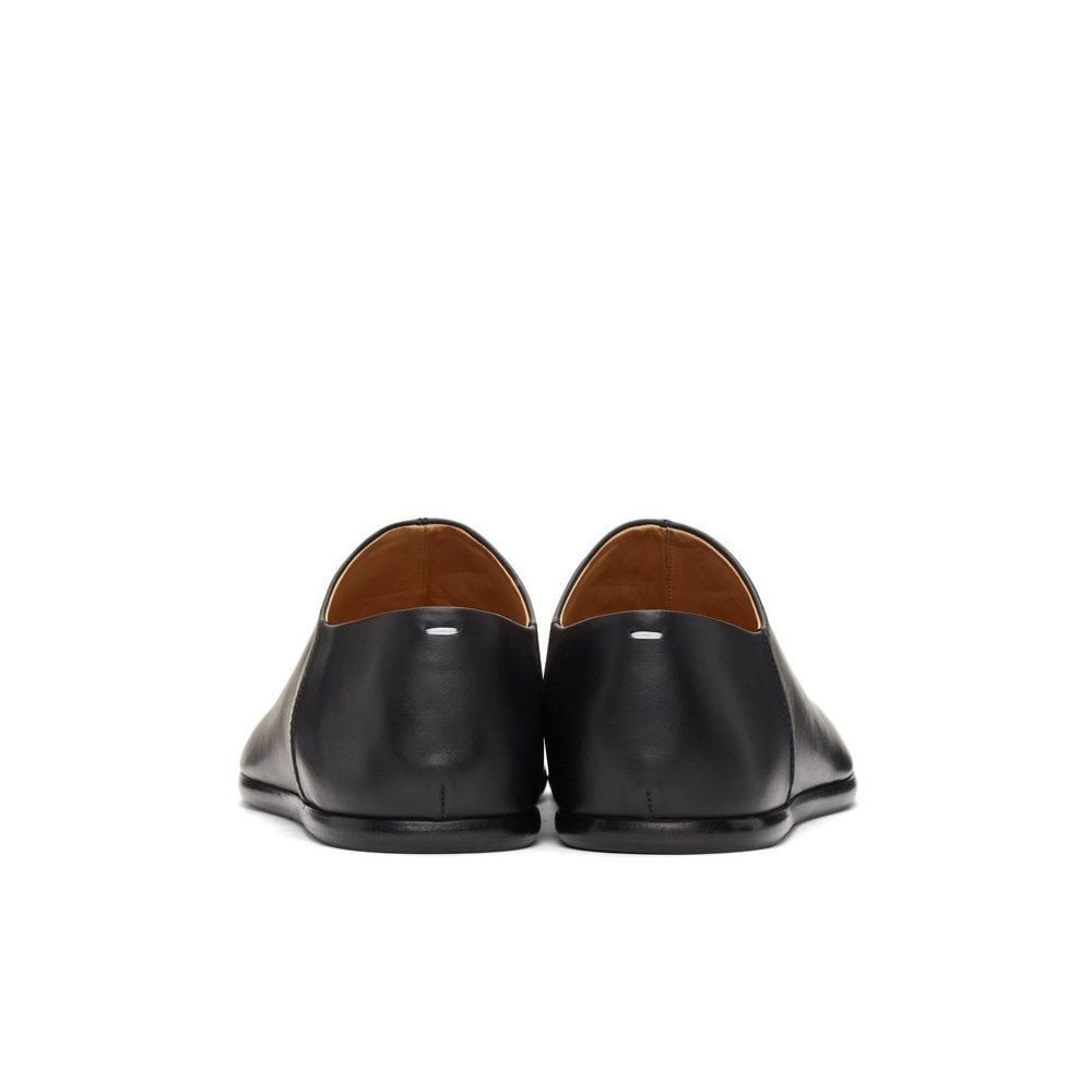 Maison Margiela Men&#39;s Split Toe Calfskin Slip-on Loafers Black