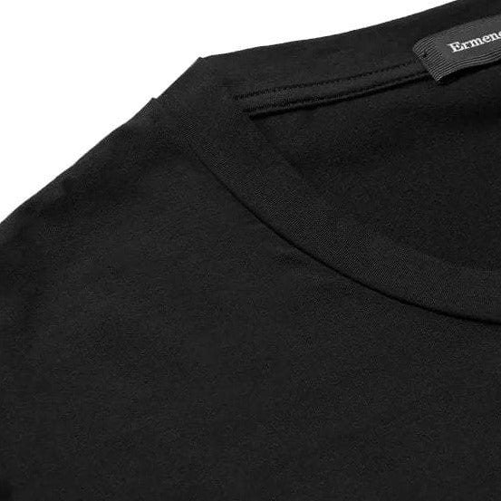 Ermenegildo Zegna Men&#39;s Cotton T-shirt Black