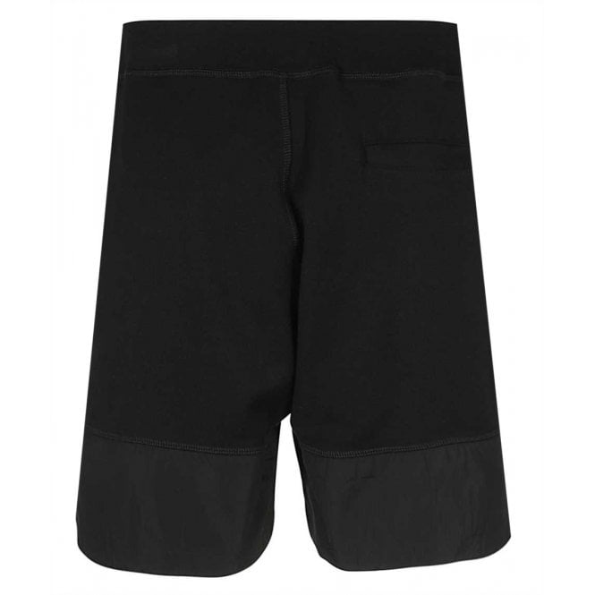 Dsquared2 Men&#39;s Black Maple Leaf Print Jersey Sweat Shorts