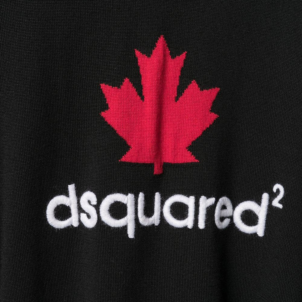 Dsquared2 Men&#39;s Embroidered Logo Jumper Black