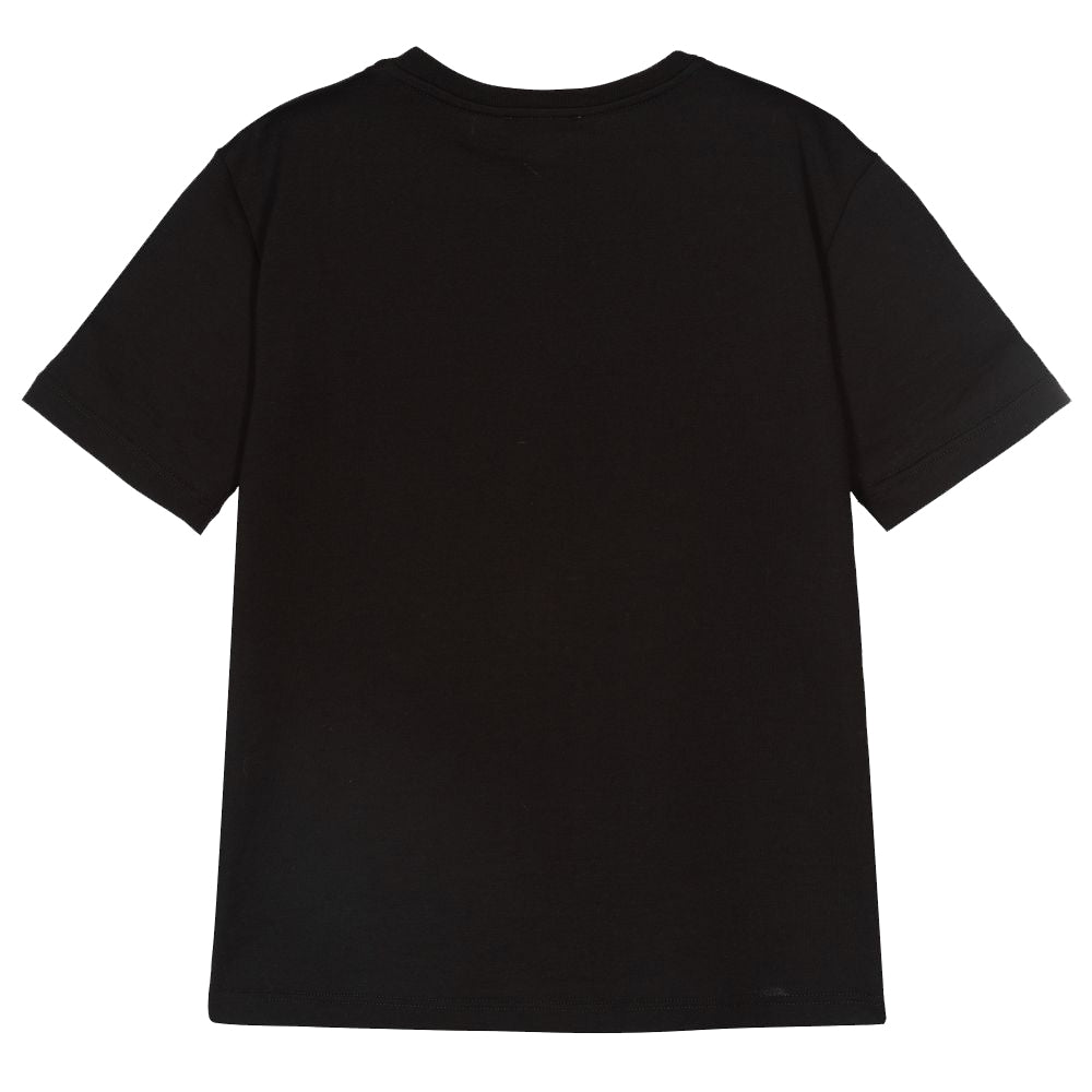 Dolce &amp; Gabbana Boys Cotton Logo T-Shirt Black
