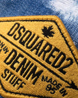 Dsquared2 Men's Paint Splatter Distressed Jeans Blue