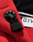 Givenchy Boys Split Logo Print Hoodie Red