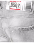 Dsquared2 Men's Patchwork Skinny Jeans Grey