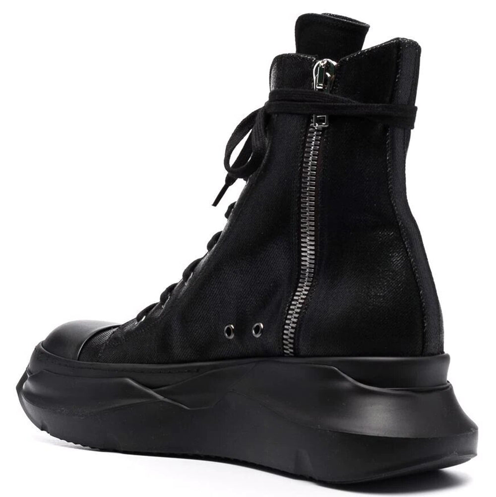 Rick Owens&#39; Men&#39;s DRKSHDW Oversize-Sole Lace-Up Boots Black