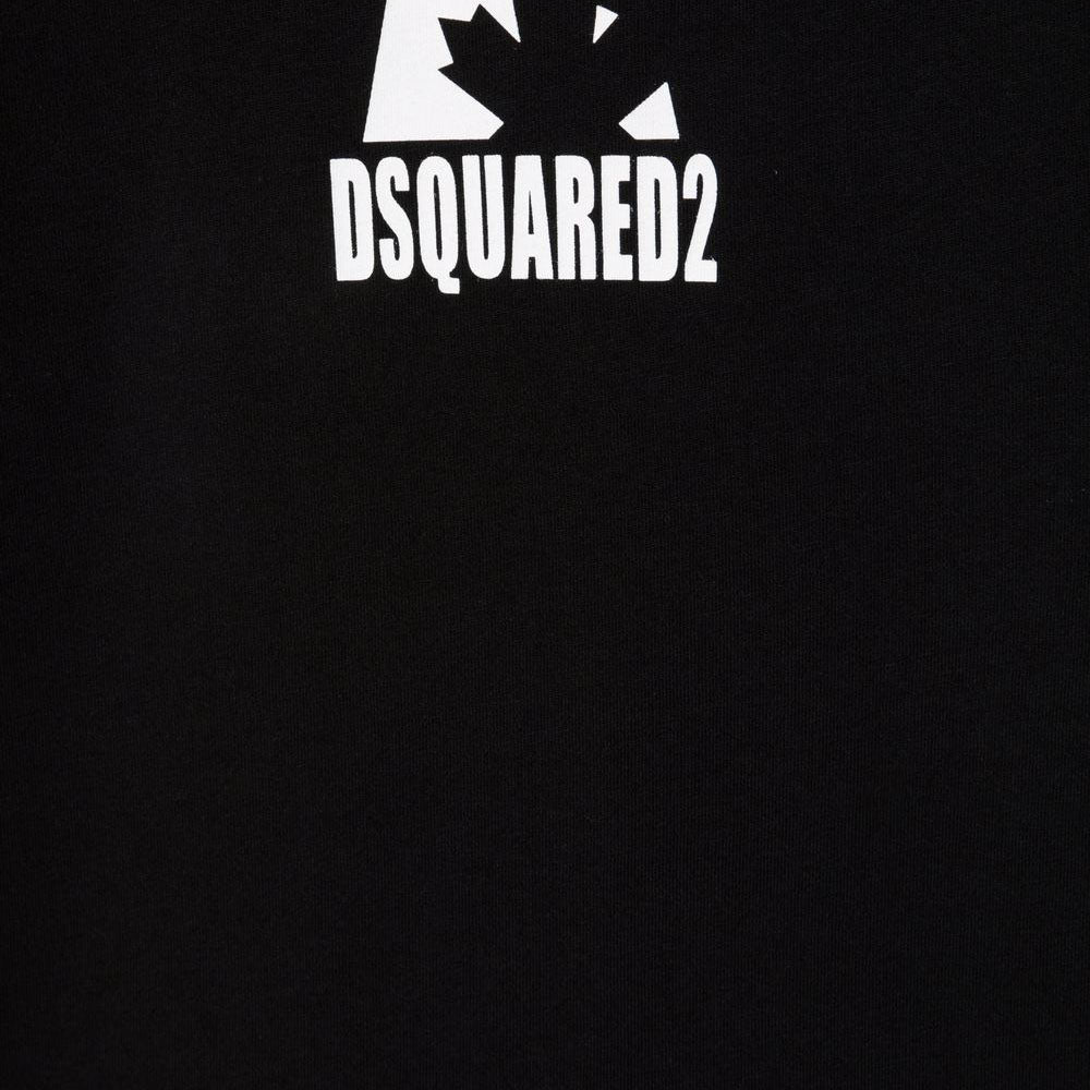 Dsquared2 Boys Logo Print Cotton T-Shirt Black