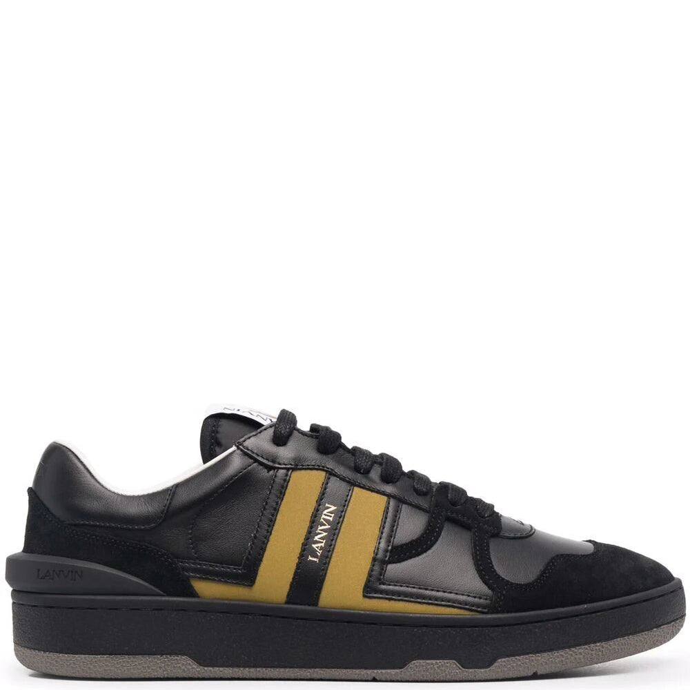 Lanvin - Mens Low Clay Sneakers Black