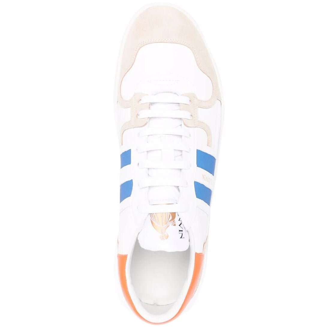 Lanvin Men&#39;s Clay Low Top Sneakers White