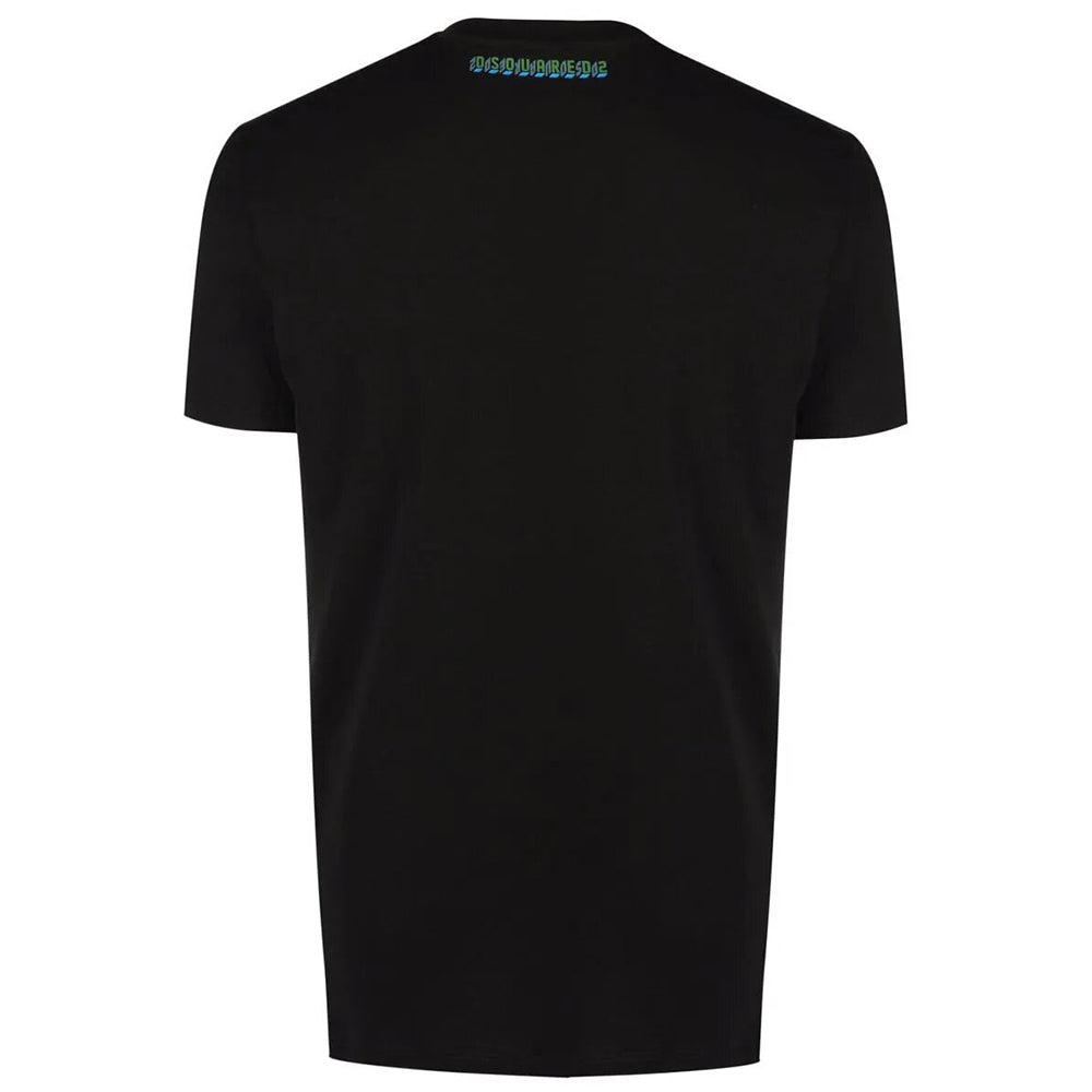 Dsquared2 Men&#39;s Underwear Back Logo T-Shirt Black