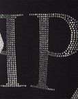 Philipp Plein Men's Diamond Applique Logo Sweatshirt Black