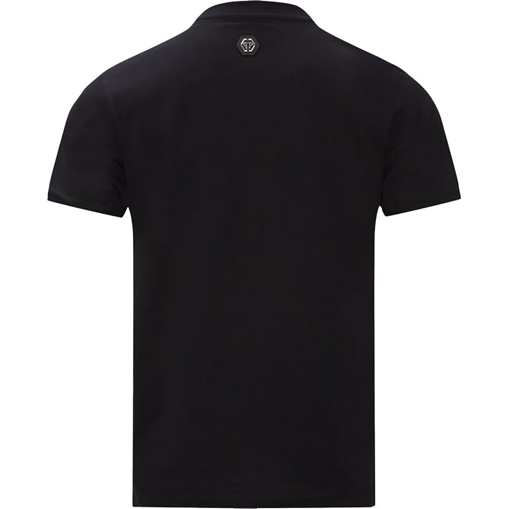 Philipp Plein Men&#39;s SS Hexagon Logo T-Shirt Black
