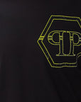 Philipp Plein Men's SS Hexagon Logo T-Shirt Black