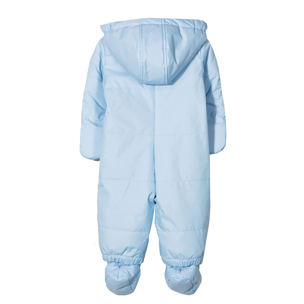 K Way Baby Boys hooded padded bodysuit Blue