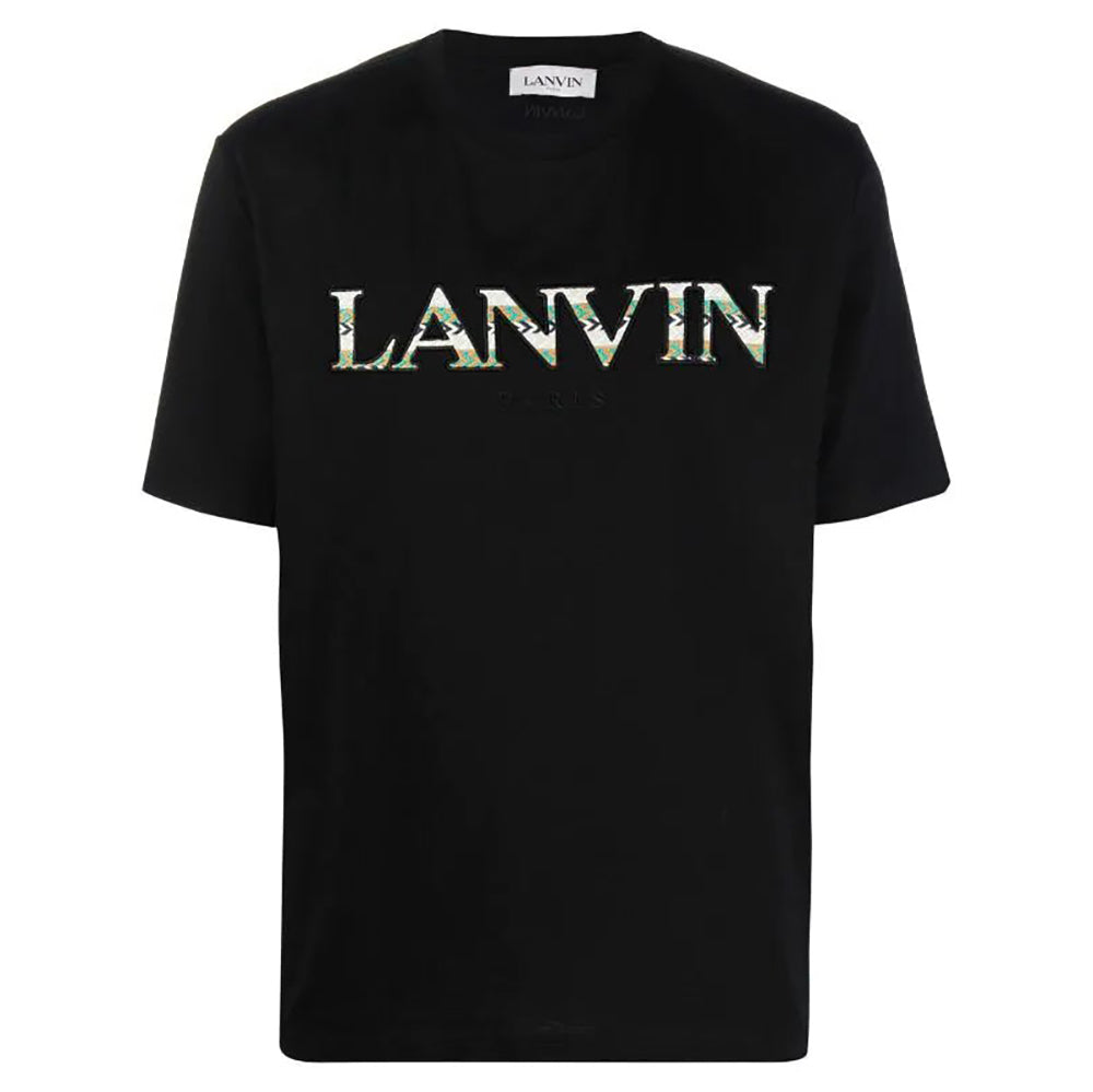 Lanvin Men&#39;s Logo T-Shirt Black