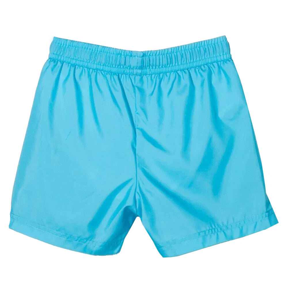 Moschino Boys Bear Logo Swim Trunks Blue