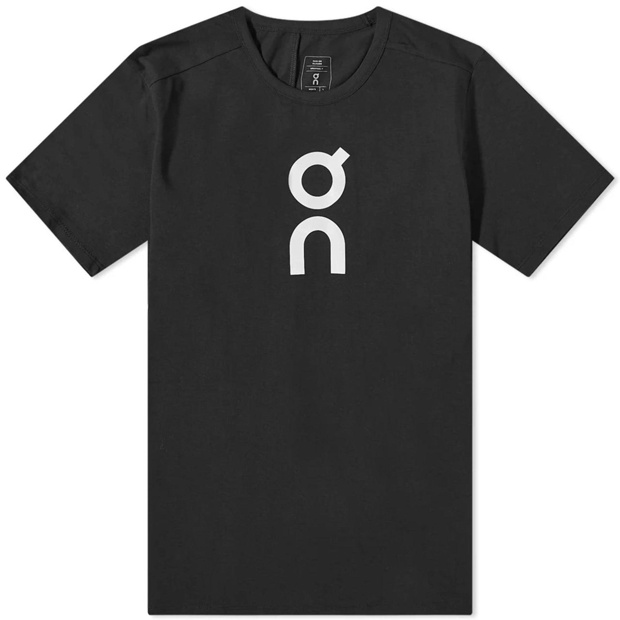 On Running Mens Graphic T-shirt Black