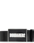 Dsquared2 Men's Logo Plaque Belt Black
