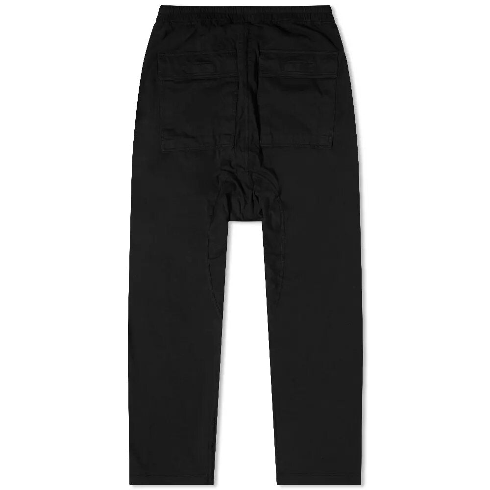 Rick Owens&#39; Men&#39;s DRKSHDW Cargo Drawstring Long Pants Black