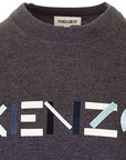 Kenzo Men's Multi-coloured Jumper Grey