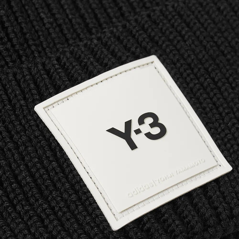 Y-3 Men&#39;s Logo Beanie Black hi