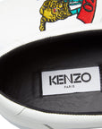 Kenzo Men's Jumping Tiger Slip Ons White
