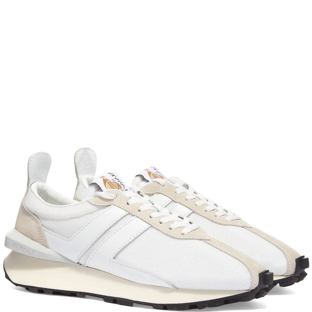 Lanvin Men&#39;s Mesh Running Sneaker White