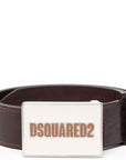 Dsquared2 Men's Logo Buckle Belt Brown