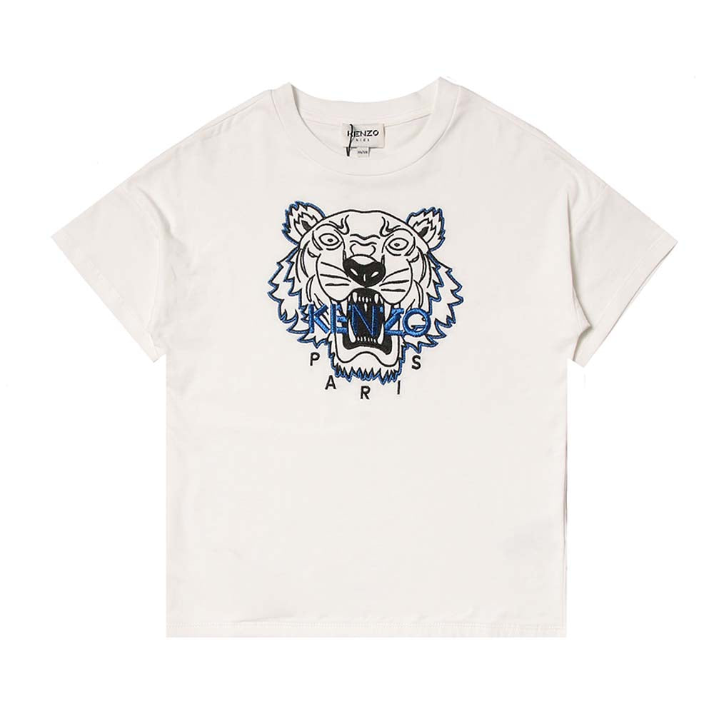 Kenzo Boys Tiger T-shirt White