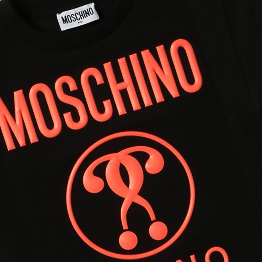 Moschino Boys Milano Logo T-Shirt Black