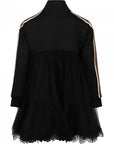 Fendi Girls Zip-Up Dress Black