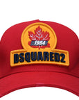 Dsquared2 Men's 1964 Leaf Logo Cap Red