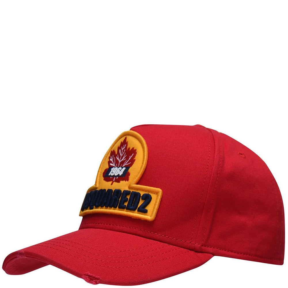 Dsquared2 Men&#39;s 1964 Leaf Logo Cap Red