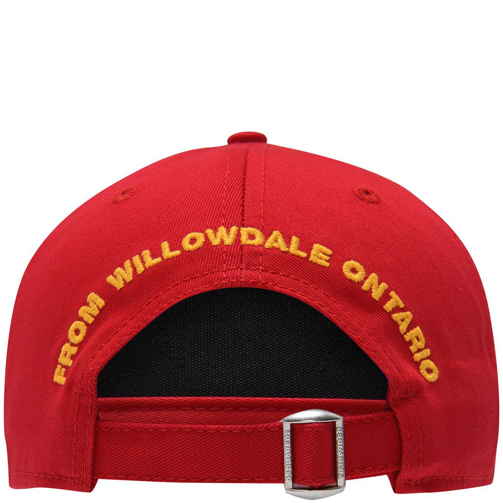 Dsquared2 Men&#39;s 1964 Leaf Logo Cap Red